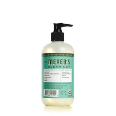 MRS. MEYER'S CLEAN DAY Liquid Hand Soap, Cruelty Free Hand Wash Made with Essential Oils, Basil Scent, 12.5 oz - Pack of 6 | Moisturizing Liquid Hand Soap, Softens and Cleans Hands, Cruelty Free, Made with Essential Oils, Olive Oil, and Aloe Vera