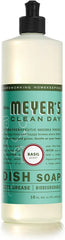 Mrs. MEYER'S CLEAN DAY Dish Soap Variety Pack Includes 1 Lemon Verbena, 1 Basil 1 Honeysuckle Dish Soap 16 fl oz. Each