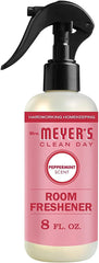 Mrs. Meyer's Room and Air Freshener Spray, Non-Aerosol Spray Bottle Infused with Essential Oils, Peppermint 8 Fl Oz (Pack of 2)