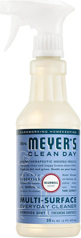 MRS. MEYER'S CLEAN DAY Multi-Surface Everyday Cleaner, Bluebell Scent, 16 Fl Oz Bottle | Removes Dirt and Freshens Surfaces, Everyday Use, All-Purpose Cleaner, Cruelty Free, Made with Essential Oils