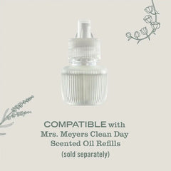 MRS. MEYER'S CLEAN DAY Contains 1 Scented Oil Diffuser, Air Freshener | Wall Plug In, Scents Not Included, Automatic Shut-Off and Adjustable Scent Control, Use With Mrs. Meyer's Scented Oil Refills
