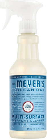 MRS. MEYER'S CLEAN DAY Multi-Surface Cleaner, Rain Water, 16 fl oz | Removes Dirt and Freshens Surfaces, Everyday Use, All-Purpose Cleaner, Cruelty Free, Made with Essential Oils