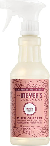 Mrs. Meyer's All-Purpose Cleaner Spray, Rose, 16 Fl oz (Pack of 5)
