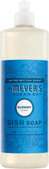 Mrs. MEYER'S CLEAN DAY Liquid Dish Soap, Blueberry Scent, 16 Fl Oz Bottle (Pack of 6)
