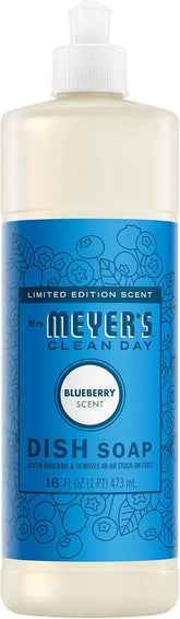 Mrs. MEYER'S CLEAN DAY Liquid Dish Soap, Blueberry Scent, 16 Fl Oz Bottle