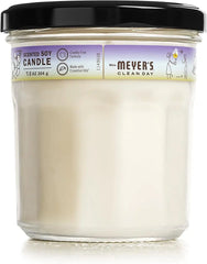 MRS. MEYER'S CLEAN DAY Soy Aromatherapy Candle, 35 Hour Burn Time, Made with Soy Wax and Essential Oils, Compassion Flower, 7.2 oz - Pack of 2 | Fills Home with Long-Lasting Scent, 35 Hour Burn Time per Candle, Made with Soy Wax