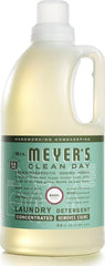MRS. MEYER'S CLEAN DAY Liquid Laundry Detergent, Infused with Essential Oils, Basil, 64 oz (64 Loads) | Brightens Colors, Removes Tough Stains, Up to 64 Loads a Bottle, Made with Essential Oils and Stain-Fighting Enzymes
