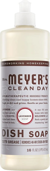 Mrs. Meyer's Clean Day, Liquid Dish Soap, Lavender Scent, 16 Ounce