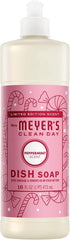 MRS. MEYER'S CLEAN DAY Liquid Dish Soap, Limited Edition Peppermint, 16 fl. oz | Cuts Through Grease, Removes 48-Hour Stuck on Food, Cruelty Free, Made with Essential Oils and Aloe Vera Extract