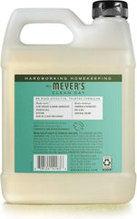 MRS. MEYER'S CLEAN DAY Hand Soap Refill, Made with Essential Oils, Basil, 33 Fl. Oz - Pack Of 2