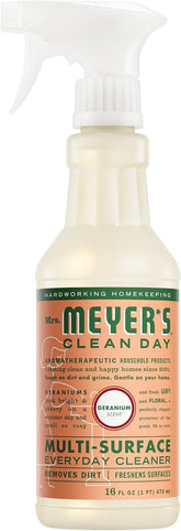 MRS. MEYER'S CLEAN DAY Multi-Surface Everyday Cleaner, Geranium Scent, 16 Fl Oz Bottle