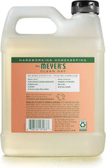 MRS. MEYER'S CLEAN DAY Hand Soap Refill, Made with Essential Oils, Geranium, 33 Fl. Oz - Pack Of 2