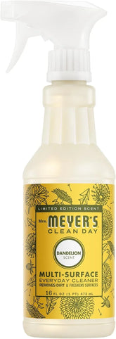 MRS. MEYER'S CLEAN DAY Multi-Surface Cleaner, Dandelion, 16 fl oz | Removes Dirt and Freshens Surfaces, Everyday Use, All-Purpose Cleaner, Cruelty Free, Made with Essential Oils