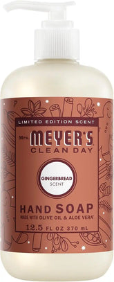MRS. MEYER'S CLEAN DAY Hand Soap, Gingerbread Scent, 12.5 Fl Oz Bottle