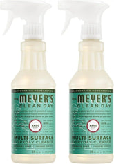 MRS. MEYER'S CLEAN DAY All-Purpose Cleaner Spray, Basil, 16 fl. oz, (Pack of 2)