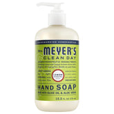 Mrs. Meyer's Clean Day, Hand Soap, Made with Essential Oils, Lemon Verbena, 12.5 Fl Oz | Moisturizing Liquid Hand Soap, Softens and Cleans Hands, Cruelty Free, Made with Essential Oils, Olive Oil, and Aloe Vera