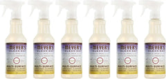 Mrs. MEYER'S CLEAN DAY Multi-Surface Everyday Cleaner, Compassion Flower Scent, 16 Fl Oz Bottle (Pack of 6)