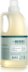 MRS. MEYER'S CLEAN DAY Laundry Detergent, Birchwood, 64 fl oz, 2 Pack | Brightens Colors, Removes Tough Stains, Up to 64 Loads a Bottle, Made with Essential Oils and Stain-Fighting Enzymes