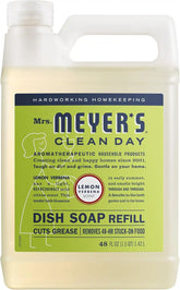 Mrs. Meyer's Clean Day, Liquid Dish Soap Refill, Lemon Verbena, 48 Fl Oz