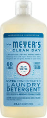 MRS. MEYER'S CLEAN DAY Laundry Detergent, Rain Water, 24.3 fl oz | Ultra Concentrated, 60 Loads, Gentle on Clothes, Removes Tough Stains, Made with Essential Oils and Stain-Fighting Enzymes