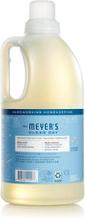 MRS. MEYER'S CLEAN DAY Laundry Detergent, Rain Water Scent, 64 Ounce Bottle