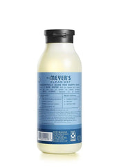 MRS. MEYER'S CLEAN DAY Moisturizing Body Wash for Women and Men, Shower Gel Formula Made with Essential Oils, Rain Water, 16 oz Bottle, Pack of 3