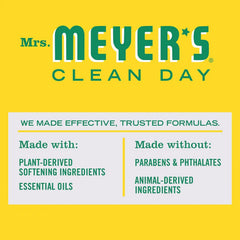 MRS. MEYER'S CLEAN DAY Dryer Sheets,Fabric Softener,Reduces Static,Infused with Essential Oils,Honeysuckle,80 Count (Pack of 12)