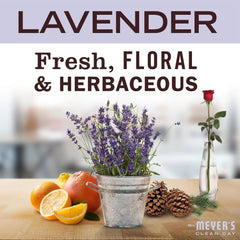 Mrs. Meyer’s Clean Day Lavender Laundry Detergent Concentrated Loads Per Bottle 64 Fl Oz (Pack of 6)
