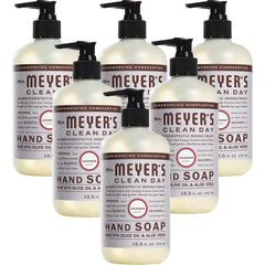 MRS. MEYER'S CLEAN DAY Hand Soap, Made with Essential Oils, Lavender, 12.5 fl. oz - Pack of 6 | Moisturizing Liquid Hand Soap, Softens and Cleans Hands, Cruelty Free, Made with Essential Oils, Olive Oil, and Aloe Vera
