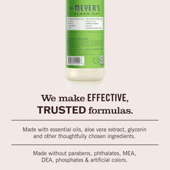MRS. MEYER'S CLEAN DAY Liquid Dish Soap, Fresh Cut Grass, 16 fl oz | Cuts Through Grease, Removes 48-Hour Stuck on Food, Cruelty Free, Made with Essential Oils and Aloe Vera Extract