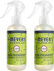 Mrs. Meyer's Air Freshener, Lemon Verbena, Spray | Non-Aerosol | Essential Oils | 8 fl. oz | Pack of 2
