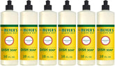 MRS. MEYER'S CLEAN DAY Liquid Dish Soap, Honeysuckle, 16 fl oz, 6 Pack | Cuts Through Grease, Removes 48-Hour Stuck on Food, Cruelty Free, Made with Essential Oils and Aloe Vera Extract
