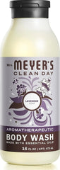 MRS. MEYER'S CLEAN DAY Moisturizing Body Wash for Women and Men, Shower Gel Formula Made with Essential Oils, Lavender, 16 oz