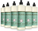 Mrs. MEYER'S CLEAN DAY Liquid Dish Soap, Basil, 16 fl. oz - Pack of 6