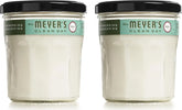 MRS. MEYER'S CLEAN DAY Scented Soy Candle, Large Glass, Basil, 7.2 oz, (Pack of 2)