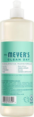MRS. MEYER'S CLEAN DAY Liquid Dish Soap, Mint Scent, 16 Fl Oz Bottle - 3 Pack | Cuts Through Grease, Removes 48-Hour Stuck on Food, Cruelty Free, Made with Essential Oils and Aloe Vera Extract