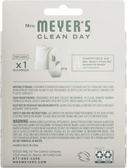 MRS. MEYER'S CLEAN DAY Contains 1 Scented Oil Diffuser, Air Freshener | Wall Plug In, Scents Not Included, Automatic Shut-Off and Adjustable Scent Control, Use With Mrs. Meyer's Scented Oil Refills