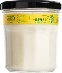 MRS. MEYER'S CLEAN DAY Soy Aromatherapy Candle, 35 Hour Burn Time, Made with Soy Wax and Essential Oils, Honeysuckle, 7.2 Oz