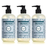 MRS. MEYER'S CLEAN DAY Liquid Hand Soap, Snowdrop, 12.5 fl oz, 3 Pack | Moisturizing Liquid Hand Soap, Softens and Cleans Hands, Cruelty Free, Made with Essential Oils, Olive Oil, and Aloe Vera
