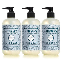 MRS. MEYER'S CLEAN DAY Liquid Hand Soap, Snowdrop, 12.5 fl oz, 3 Pack | Moisturizing Liquid Hand Soap, Softens and Cleans Hands, Cruelty Free, Made with Essential Oils, Olive Oil, and Aloe Vera
