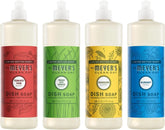 Mrs. MEYER'S Clean Day Dish Soap 16 FL OZ Each, Fresh Cut Grass, Tomato Vine, Dandelion, Blueberry, 1 CT (Variety Pack)