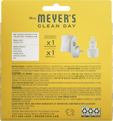 MRS. MEYER'S CLEAN DAY Scented Oil, Dandelion, 1 Warmer and Refill | Freshens Home with Premium Scent, Plug-In, Diffuser & Air Freshener Kit, Recyclable Glass Refills, 67 fl oz Refill