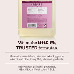 MRS. MEYER'S CLEAN DAY Liquid Hand Soap Refill, Peony Scent, 33 fl oz | Moisturizing Liquid Hand Soap, Softens and Cleans Hands, Cruelty Free, Made with Essential Oils, Olive Oil, and Aloe Vera