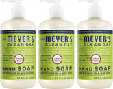 MRS. MEYER'S CLEAN DAY Hand Soap, Lemon Verbena Scent, 12.5 Fl Oz Bottle - 3 Pack | Moisturizing Liquid Hand Soap, Softens and Cleans Hands, Cruelty Free, Made with Essential Oils, Olive Oil, and Aloe Vera