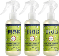 MRS. MEYER'S CLEAN DAY Room Freshener, Lemon Verbena Scent, 8 Ounce Non-Aerosol Spray Bottle (Pack of 3) | Air Freshener Spray, Adds Instant Scent, Non-Aerosol, Made with Essentail Oils
