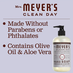 MRS. MEYER'S CLEAN DAY Hand Soap Refill, Made with Essential Oils, Lavender, 33 Fl. Oz - Pack Of 2