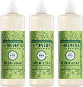 MRS. MEYER'S CLEAN DAY Liquid Dish Soap, Iowa Pine Scent, 16 Fl Oz Bottle - 3 Pack | Cuts Through Grease, Removes 48-Hour Stuck on Food, Cruelty Free, Made with Essential Oils and Aloe Vera Extract