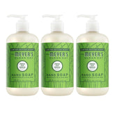MRS. MEYER'S CLEAN DAY Liquid Hand Soap, Fresh Cut Grass, 12.5 oz, 3 Pack | Moisturizing Liquid Hand Soap, Softens and Cleans Hands, Cruelty Free, Made with Essential Oils, Olive Oil, and Aloe Vera