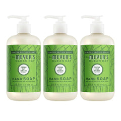 MRS. MEYER'S CLEAN DAY Liquid Hand Soap, Fresh Cut Grass, 12.5 oz, 3 Pack | Moisturizing Liquid Hand Soap, Softens and Cleans Hands, Cruelty Free, Made with Essential Oils, Olive Oil, and Aloe Vera