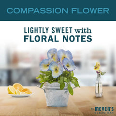 MRS. MEYER'S CLEAN DAY Liquid Fabric Softener, Compassion Flower, 32 fl oz | Softens and Freshens Laundry, Reduces Static, Up to 32 Loads per Bottle, Cruelty Free, Made with Essential Oils